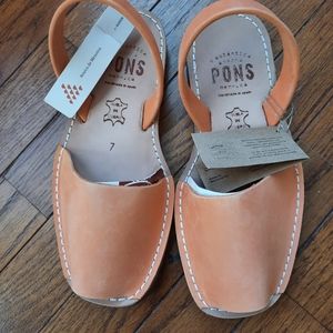 Pons Avarcas Leather Sandals 7 Brand New